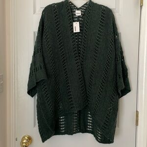 Sonoma Open Front Loose Weave Cardigan
